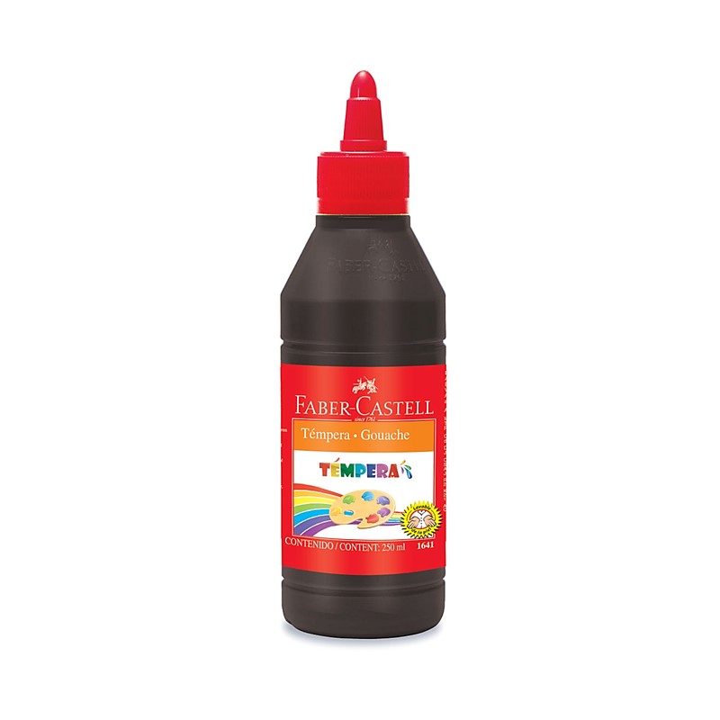 TEMPERA 250ML NEGRO FC.BR